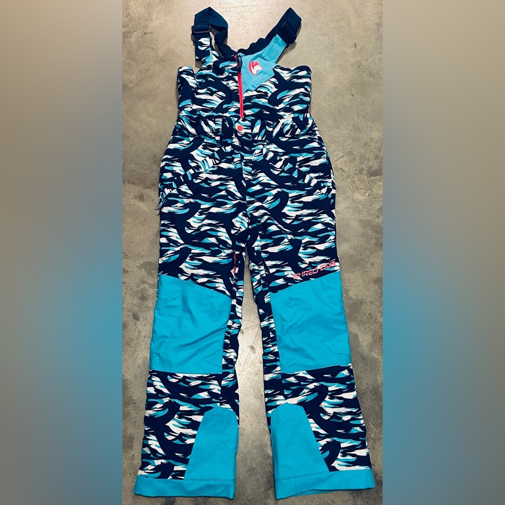 Shred Dog Ski Elevated Bibs Pants Snow Pants Sz 10